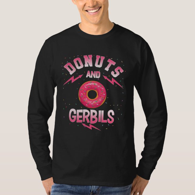 Donuts And GERBILS  Doughnut GERBIL T Shirt (Framsida)
