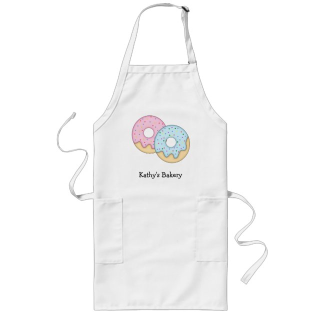 Donuts Apron Långt Förkläde (Framsidan)
