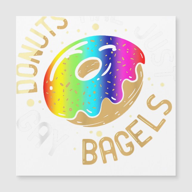 Donuts är bara Gay Bagels Gays Humor LGBT G (Framsida)
