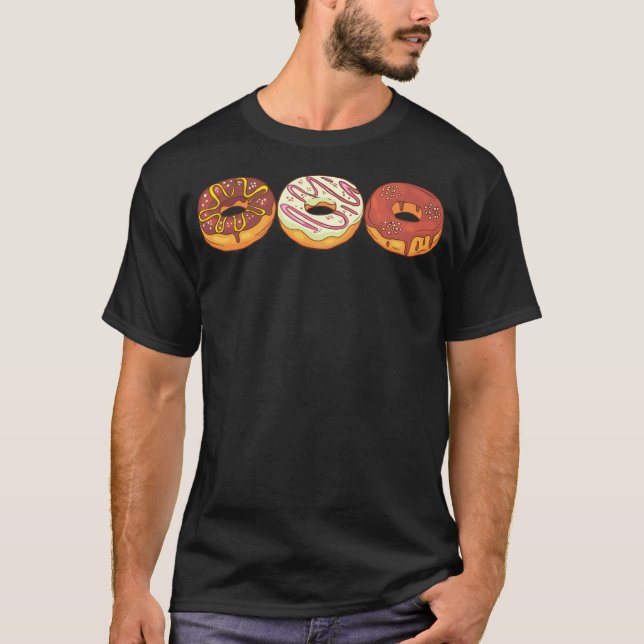 Donuts Bakery Cookie Candy Sweets Cake Confiserie T Shirt (Framsida)