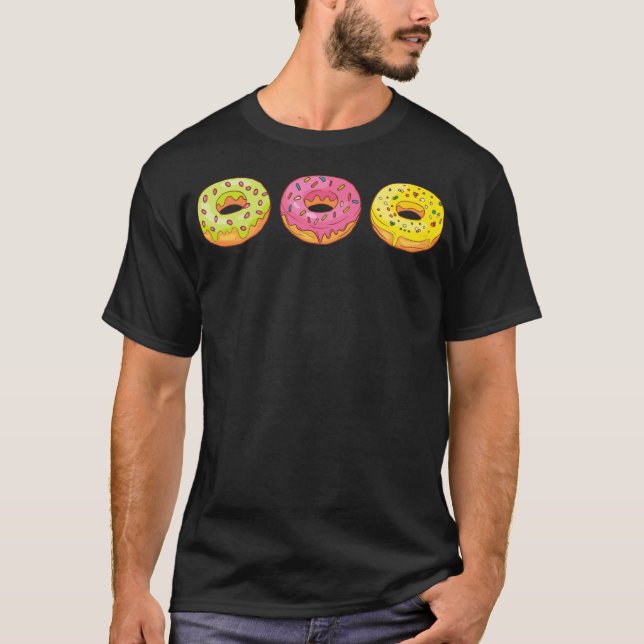 Donuts Bakery Cookie Candy Sweets Cake presentspac T Shirt (Framsida)