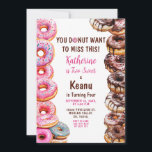 Donuts Brother och Syster Joint Födelsedagsfest Inbjudningar<br><div class="desc">EDITABLE Donuts Brother och Sister Joint Födelsedagsfest inbjudan Elegant Girl Sister Boy Brother Donut Födelsedagsfest Kan användas för födelsedagskalender för alla åldersinbjudningar</div>