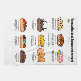 Donuts by AI Weirness - Kitchen Towel Kökshandduk