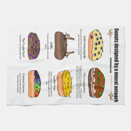 Donuts by AI Weirness - Kitchen Towel Kökshandduk