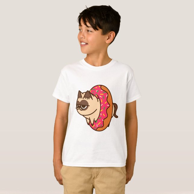 Donuts Cats  pink T-shirt (Hel framsida)