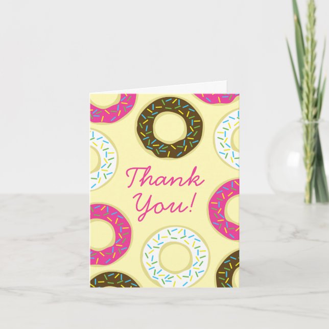 Donuts Cute Barn Stationary Doughnut Anteckningskort (Framsida)