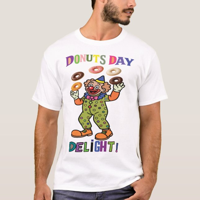 Donuts Day Delight! T Shirt (Framsida)