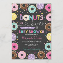 Donuts & Diaper Doughnut Baby Shower Chalkboard