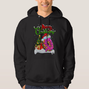 Donuts Food Älskare Julafton Dekorations Santa Don Hoodie