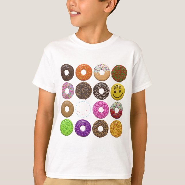 Donuts for all t shirt (Framsida)