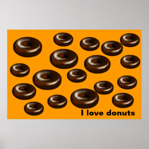 Donuts för pappa poster