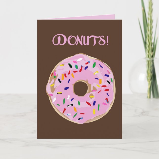 DONUTS! Hälsningkort Kort (Framsida)