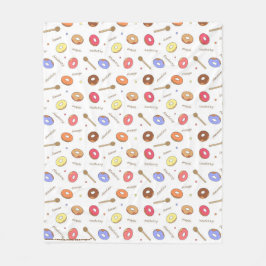 Donuts Homemade Fleece Blanket