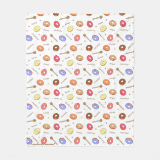 Donuts Homemade Fleece Blanket