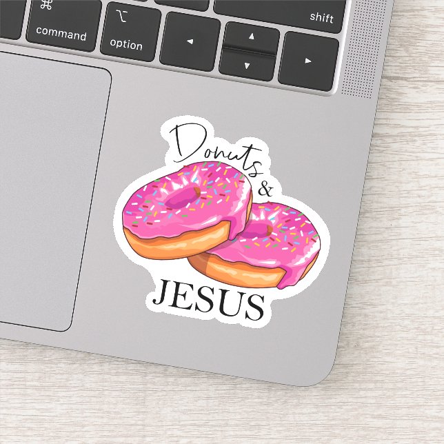 Donuts & Jesus Klistermärken (Detalj)