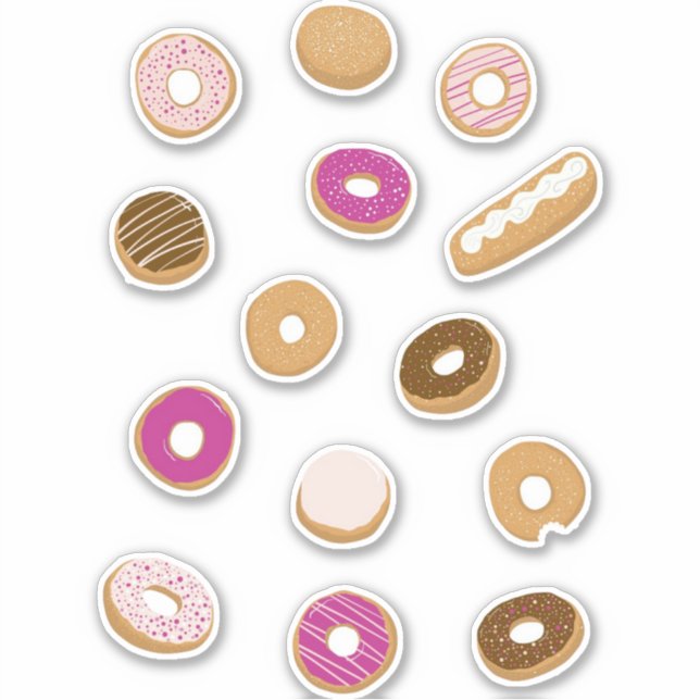 Donuts Klistermärken (Framsida)
