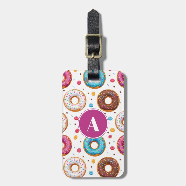 Donuts Luggage Tag Bagagebricka (Vertikal Framsida)