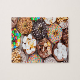 Donuts Marshmallow Jigszle Puzzle Pussel