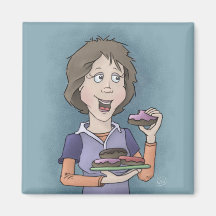 Donuts med sprinkler magnet