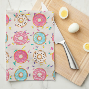 Donuts med Sprinkles Kökshandduk