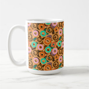 Donuts med Sprinkles Mönster Kaffemugg