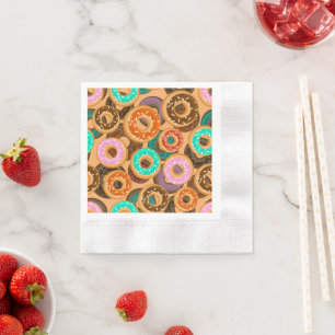Donuts med Sprinkles Mönster Pappersservett