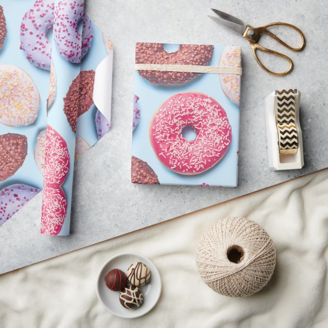 Donuts med Sprinkles Mönster Presentpapper (Hantverk)