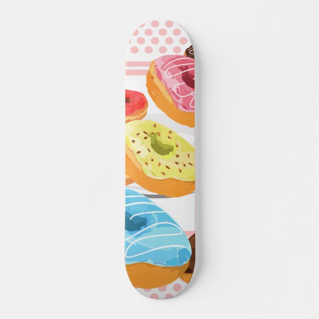Donuts Mini Skateboard Bräda 18,5 Cm (Framsida)