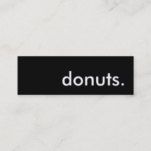 donuts. mini visitkort