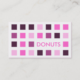DONUTS (modets fyrkanter) Visitkort