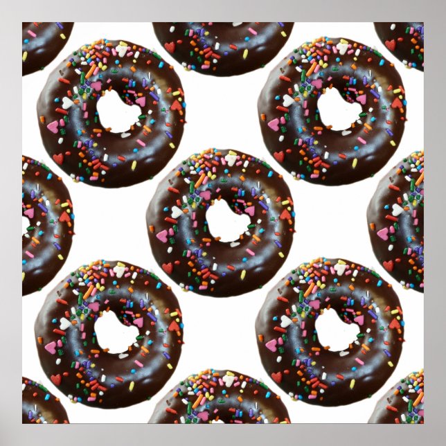 Donuts Mönster Poster (Framsidan)
