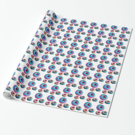 Donuts Mönster Wrapping Papper Presentpapper