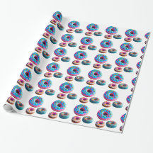 Donuts Mönster Wrapping Papper