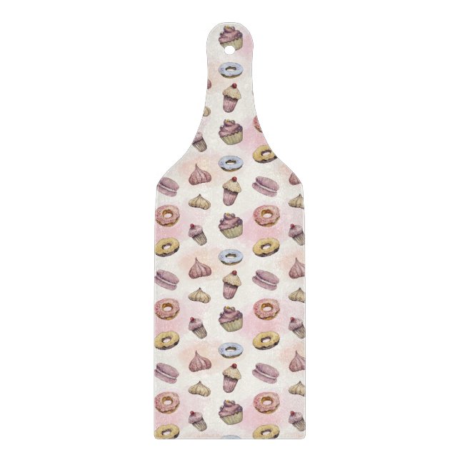 Donuts Muffinss Cute Trendig Woodland Watercolor (Framsidan)