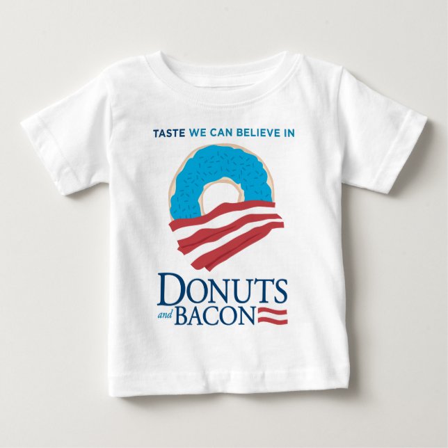 Donuts och Bacon: Saste vi kan tro på T-shirt (Framsida)