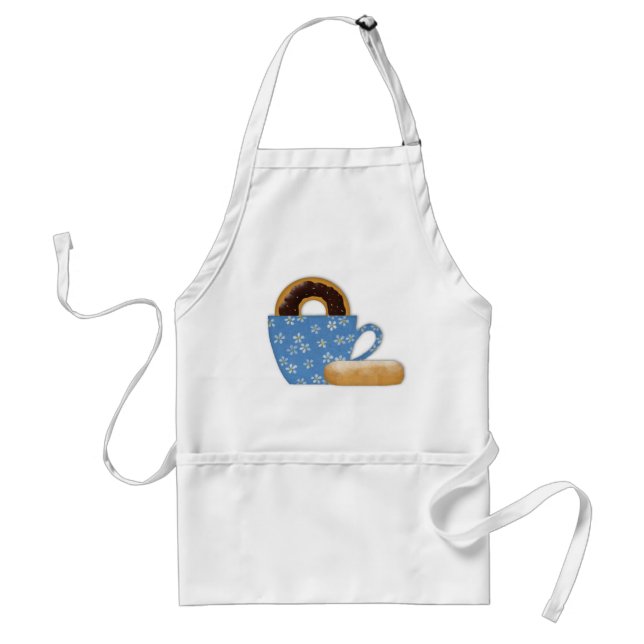 Donuts och Coffee Apron Förkläde (Framsidan)