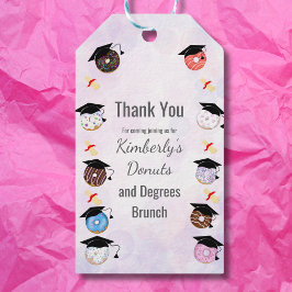Donuts och Degrees Studenten Brunch Tack Presentetikett