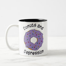 Donuts och Depression Mugg