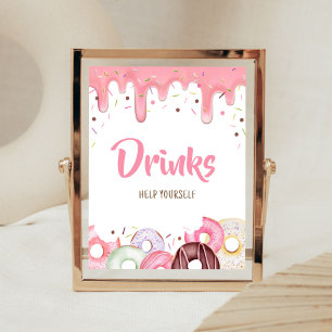 Donuts och Diaper Sprinkle Drinks Poster
