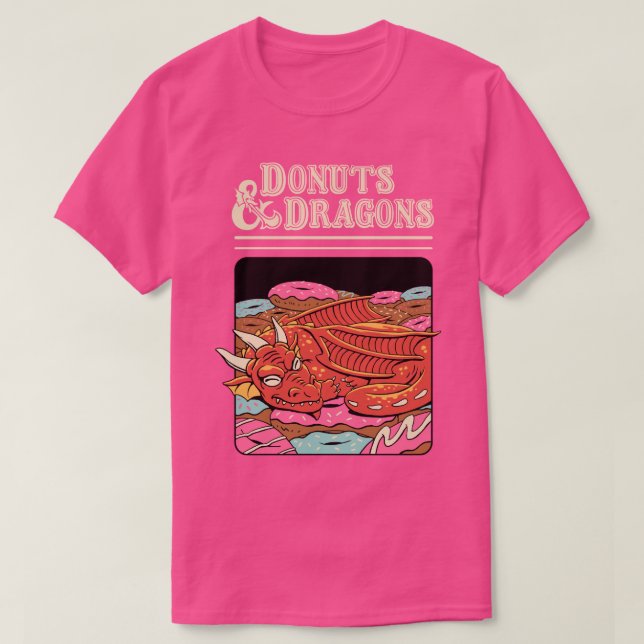 Donuts och Dragons T Shirt (Design framsida)