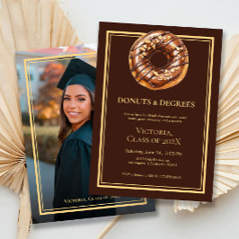 Donuts och Graree Photo Studenten-inbjudan Inbjudningar