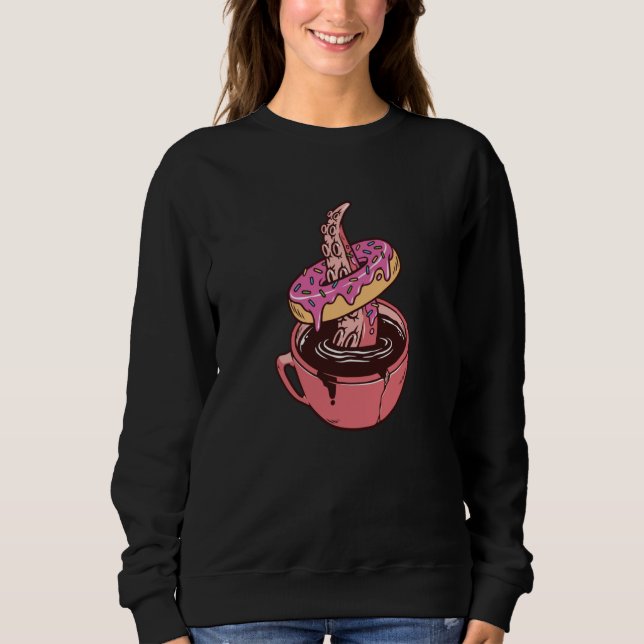 Donuts och kaffe t shirt (Framsida)