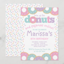 Donuts och Pajamas Virtuellare Party