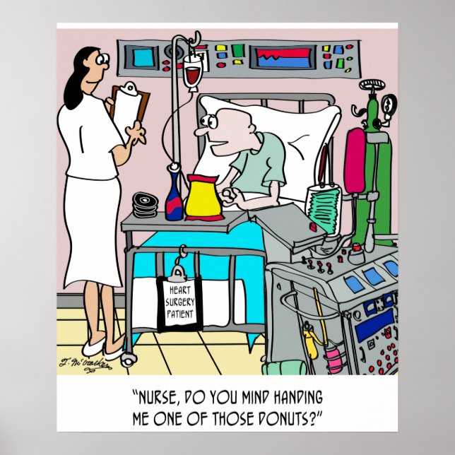Donuts on the Cardiac Ward Poster (Framsidan)
