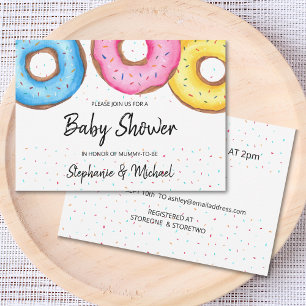 Donuts Par Baby Shower-inbjudan Inbjudningar