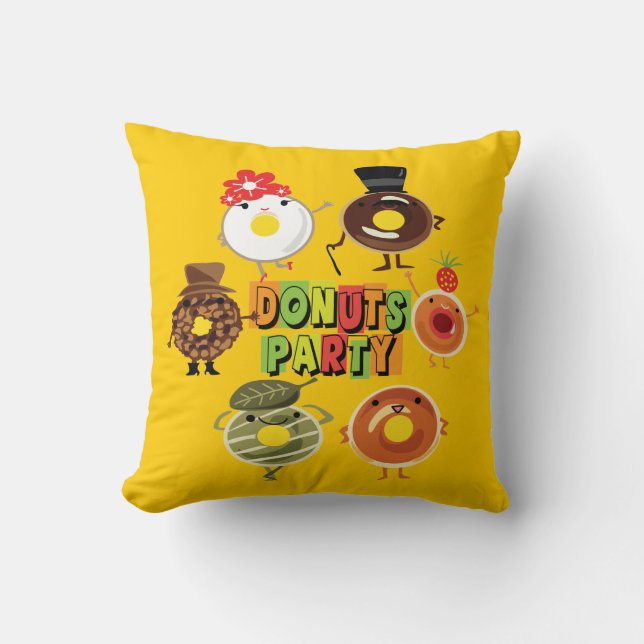 Donuts Party Kudde (Framsida)