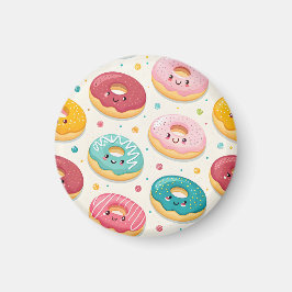 Donuts Pattern Magnet