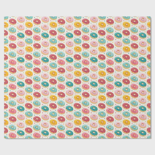 Donuts Pattern Presentpapper (Platt)