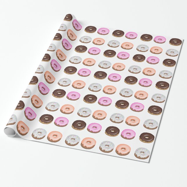 Donuts Presentpapper (Utrullad)