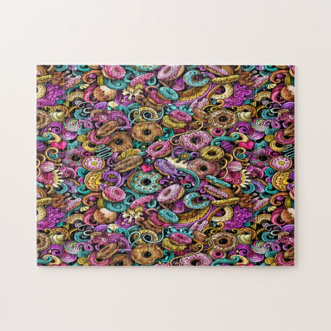 Donuts Puzzle Pussel (Horisontell)